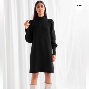 &OTHER STORIES LONG SWEATER-MINI DRESS